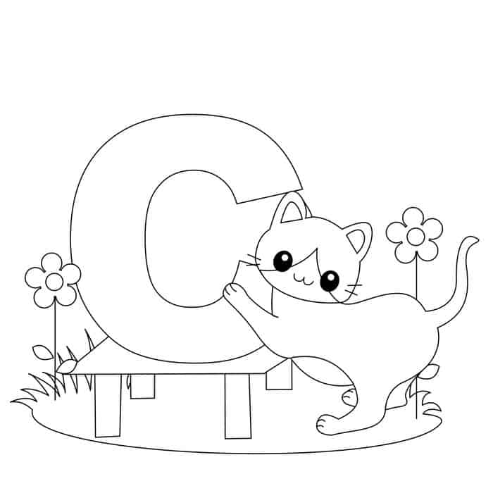 I Spy Alphabet Coloring Pages