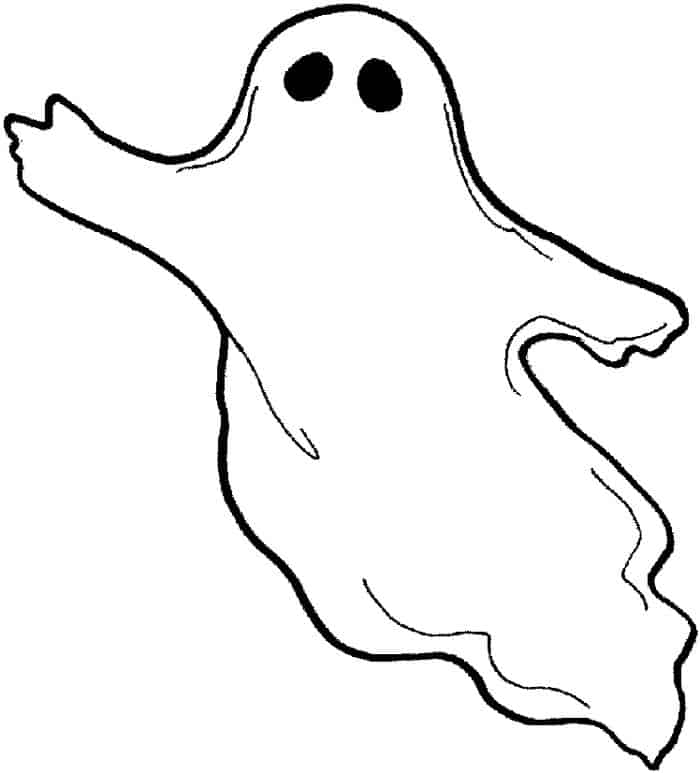 Images Of A Free Ghost Coloring Pages