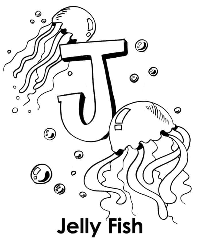 Jellyfish Coloring Pages Pdf