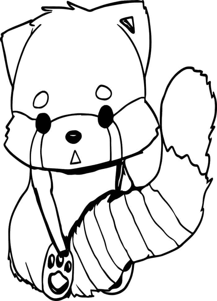 Kawaii Fox Coloring Pages