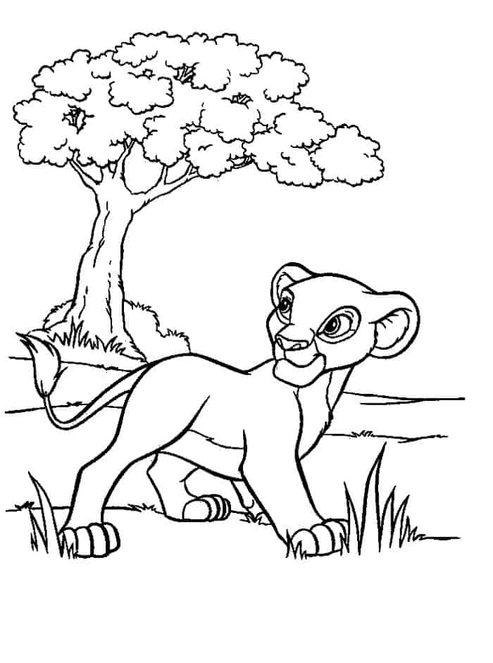 Lion Cubs Coloring Pages