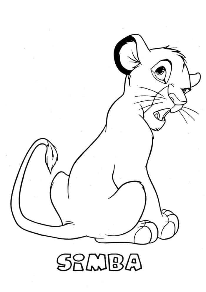 Lion King Coloring Pages Simba 1