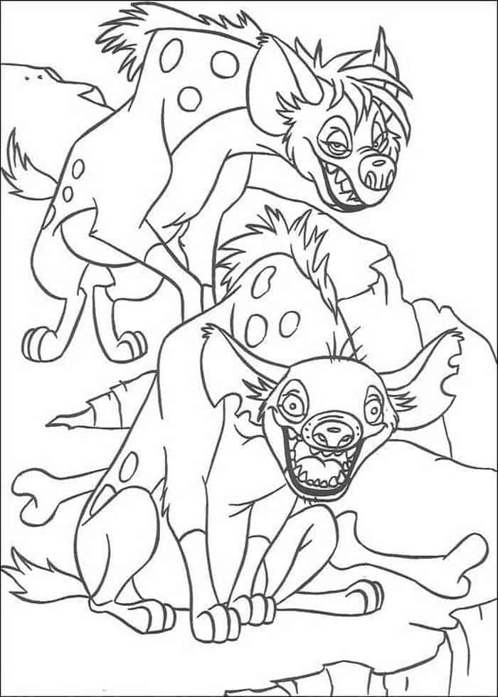Lion King Hyena Coloring Pages
