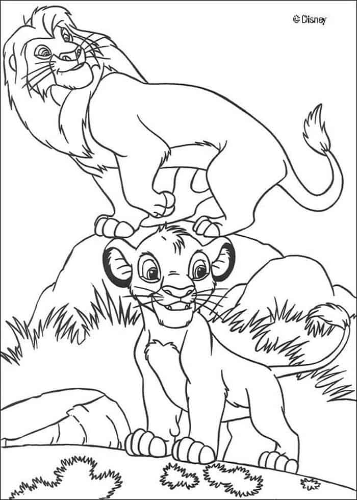 Lion King Simba Coloring Pages 1