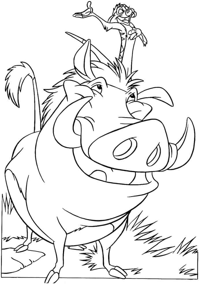 Lion King Two Coloring Pages
