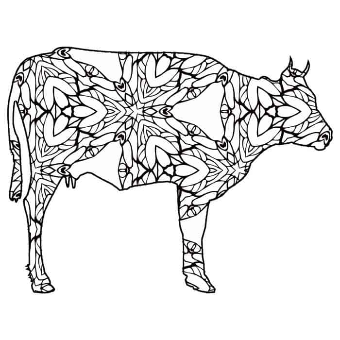 Mancala Cow Coloring Pages