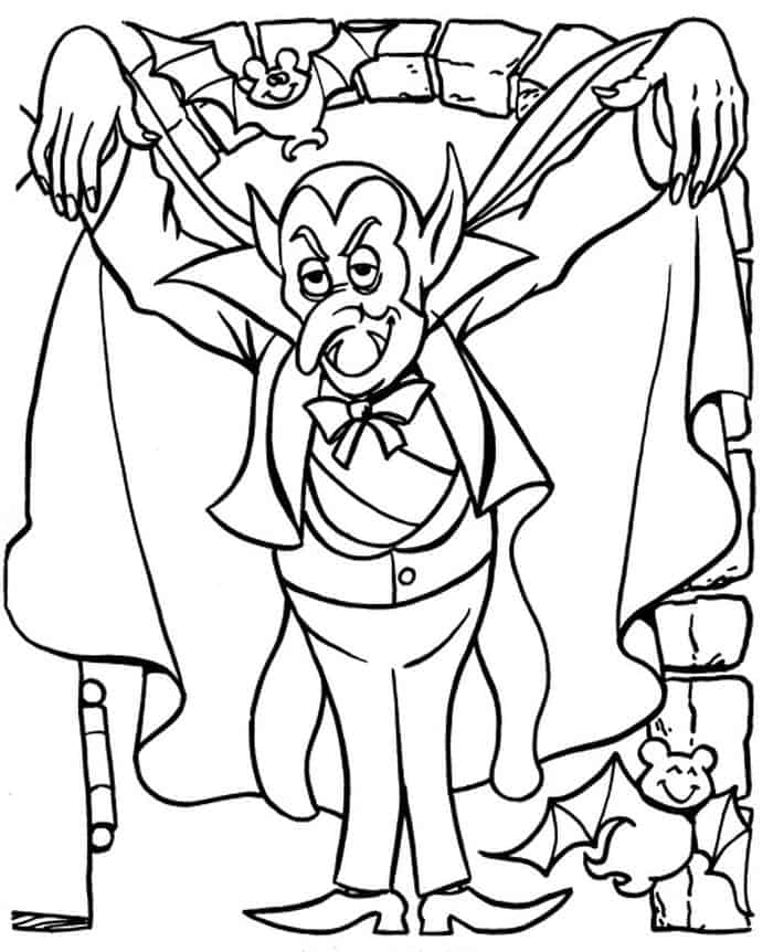Matchure Vampire Coloring Pages