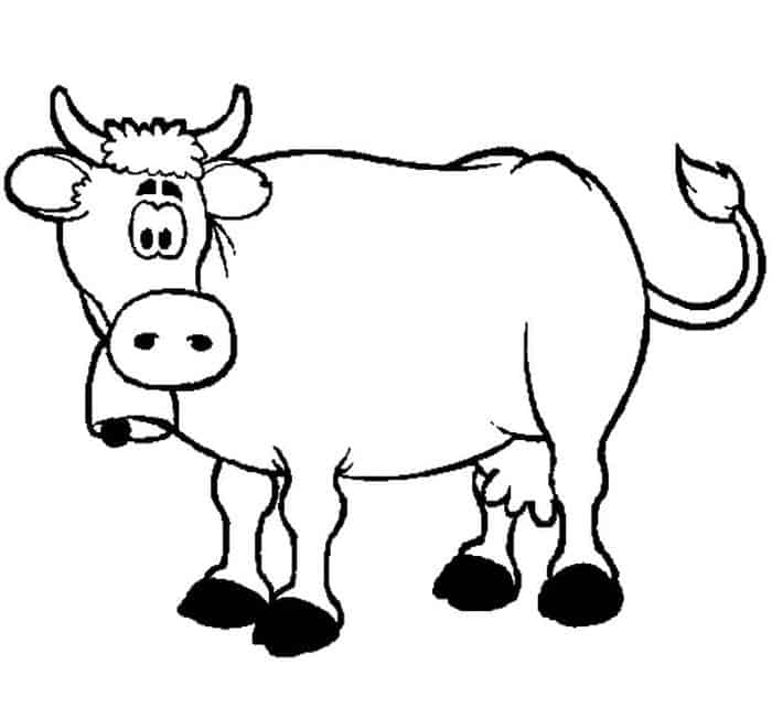 Moo Moo Brown Cow Coloring Pages
