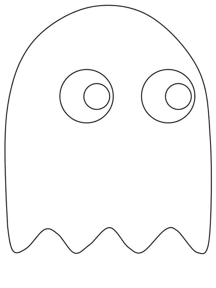 Pacman Ghost Coloring Pages