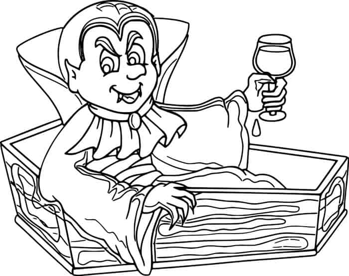 Pics Of Vampire Coloring Pages