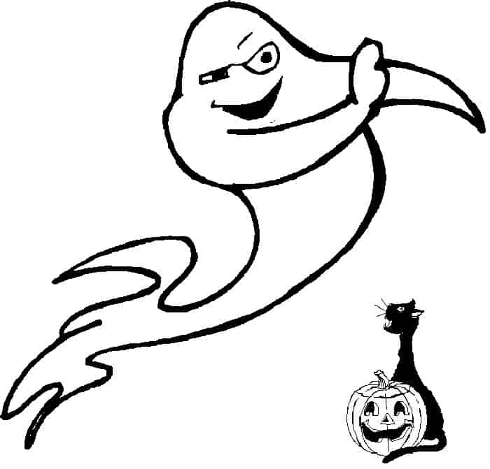 Pigpen Halloween Ghost Coloring Pages