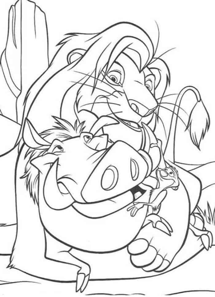 Pinterest Lion King Storybook Coloring Pages