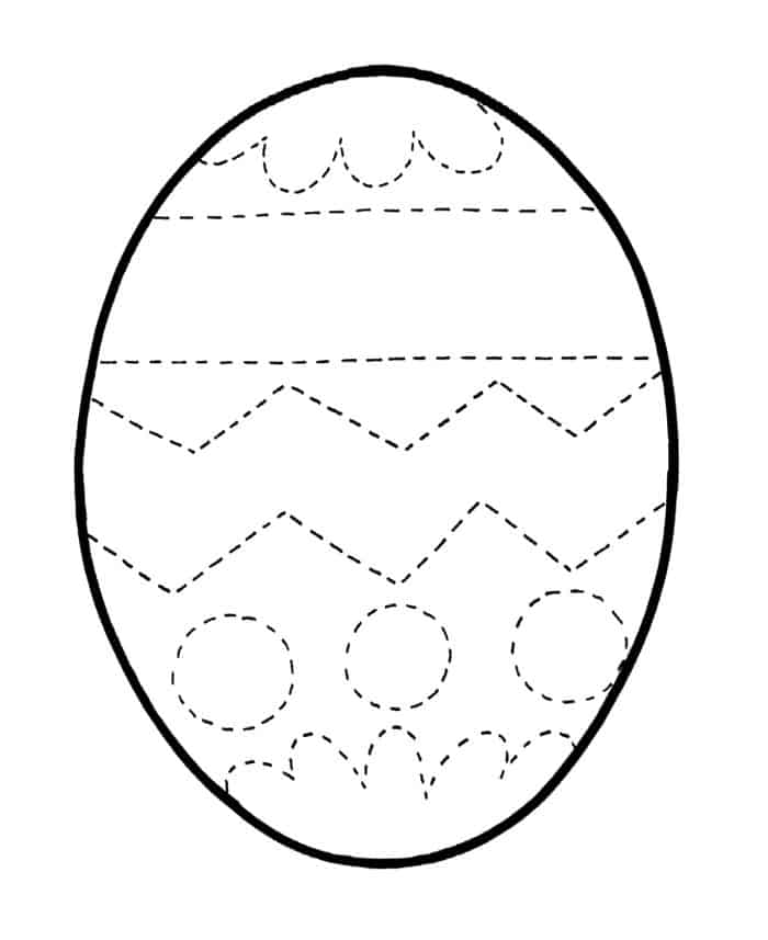 Preschool Easter Egg Coloring Pages