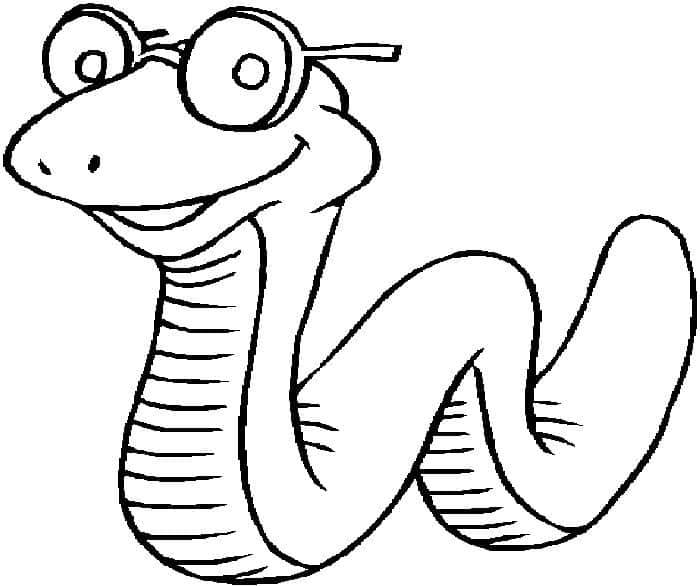 Preschool Snake Coloring Pages