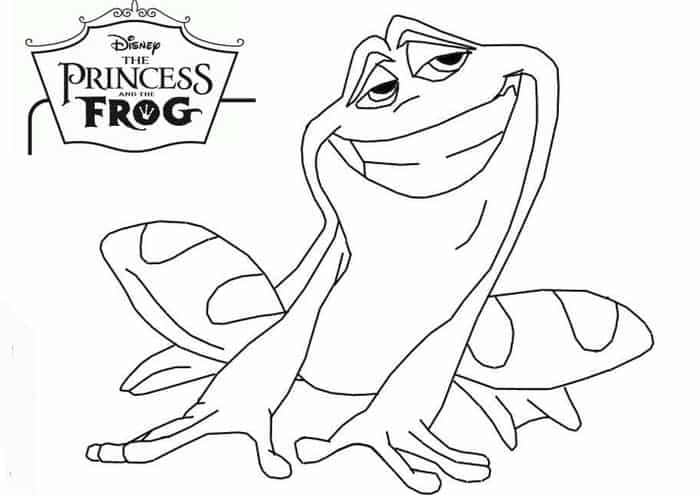Princess And The Frog Coloring Pages To Print