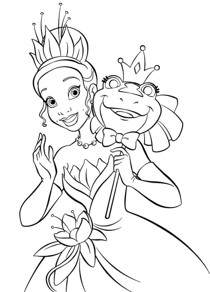 Princess Frog Coloring Pages