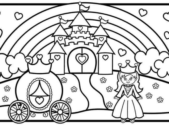 Princess Peach Castle Coloring Pages