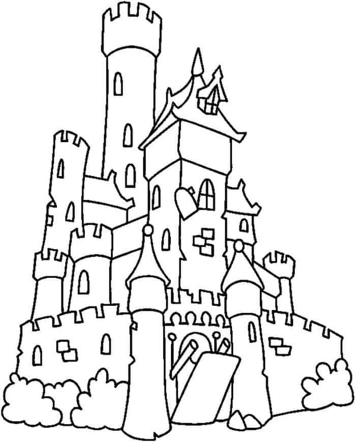 Sleeping Beauty Castle Coloring Pages
