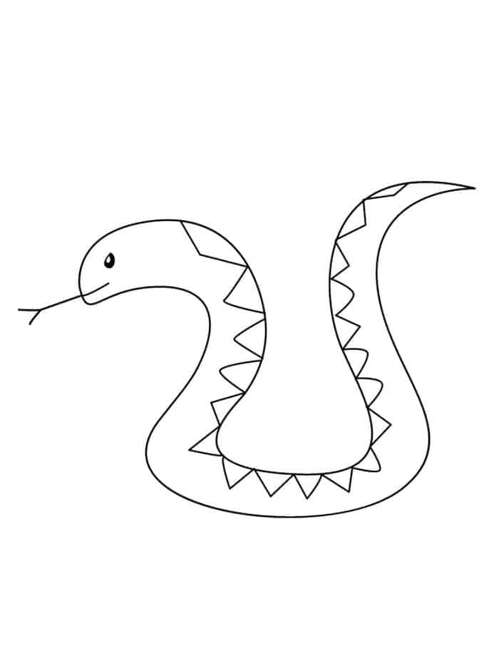 Snake Coloring Pages For Children