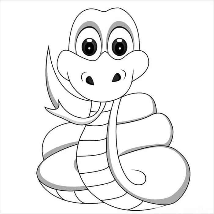 Snake Coloring Pages For Preschoolers