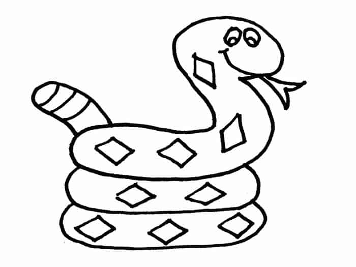 Snake Drawing Coloring Pages
