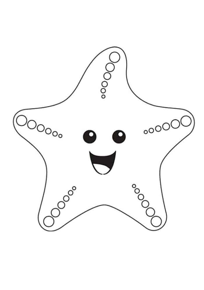 Starfish Coloring Pages Preschool