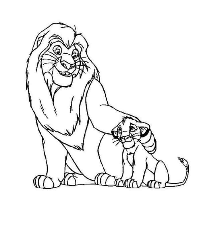 The Lion King Coloring Pages Free