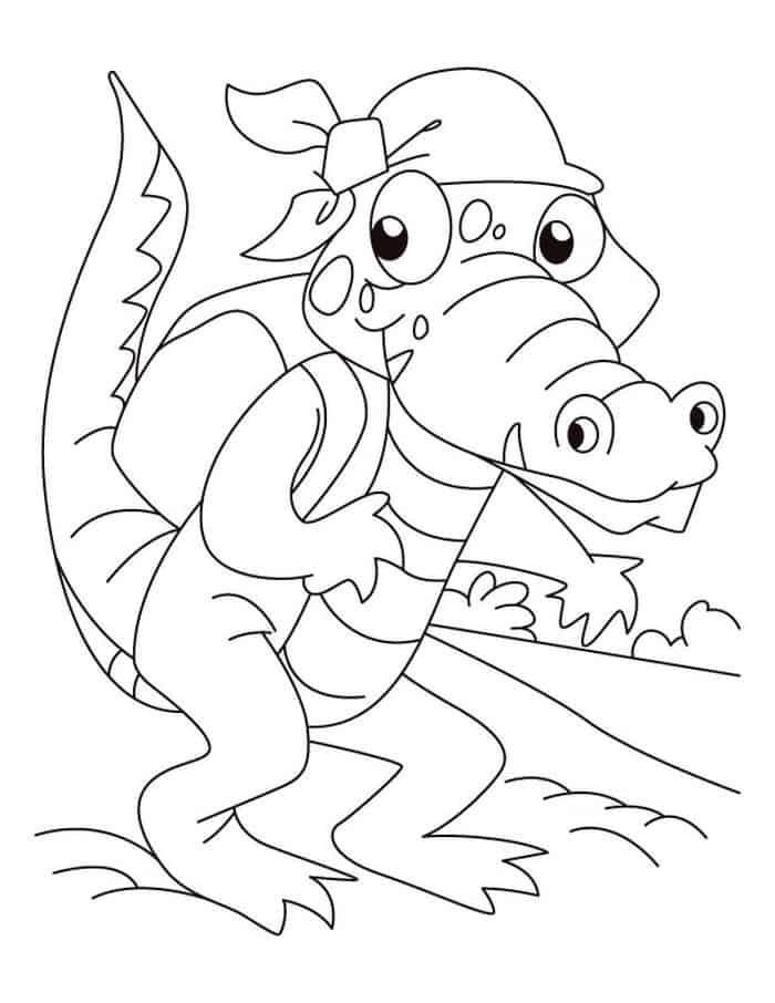 Theres An Alligator Under My Bed Coloring Pages