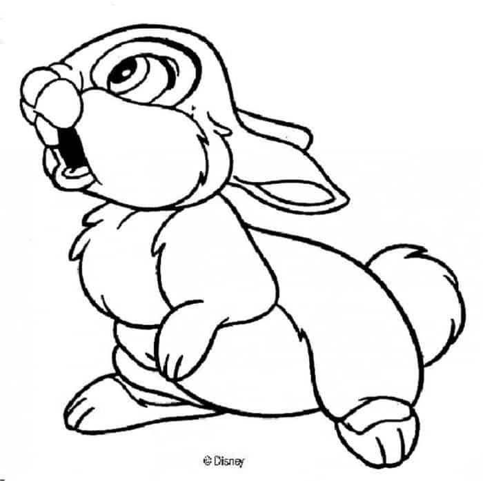 Thumper From Bambi Coloring Pages