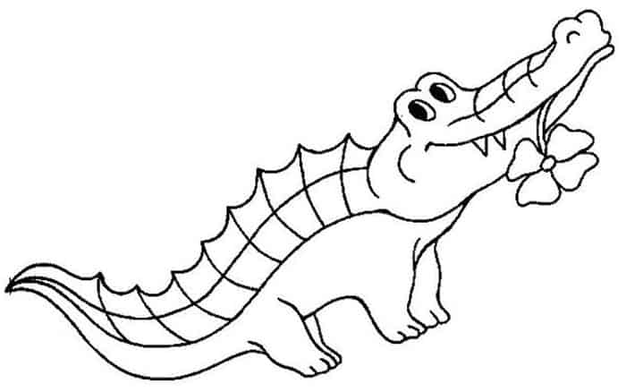 Trolls Alligator Coloring Pages