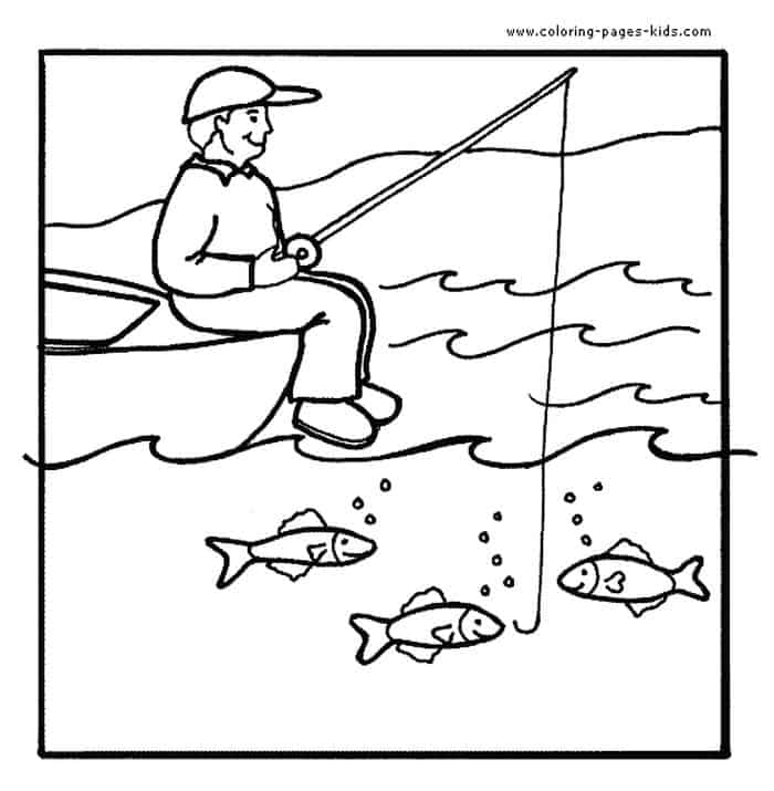 Type Of Fishing Coloring Pages