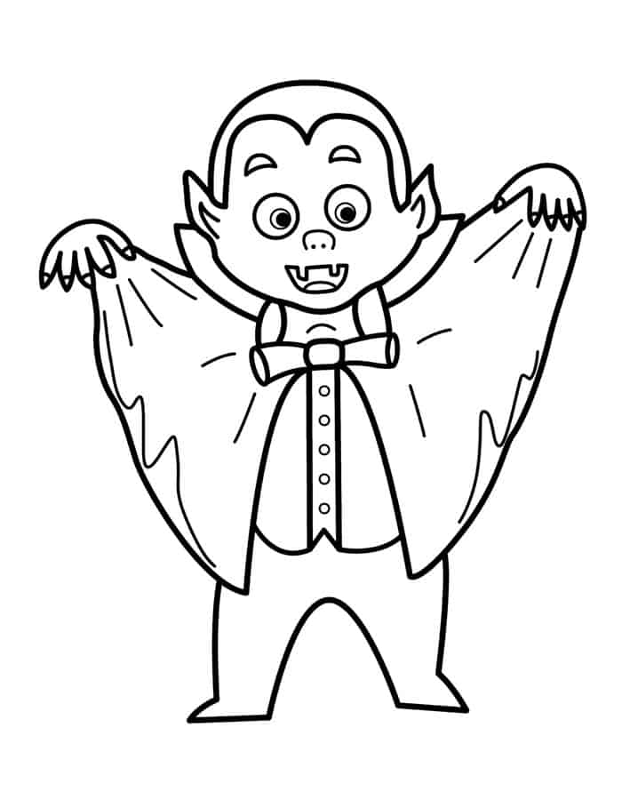 Vampire Coloring Pages Free