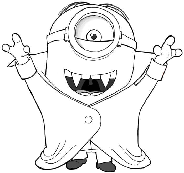 Vampire Minion Coloring Pages