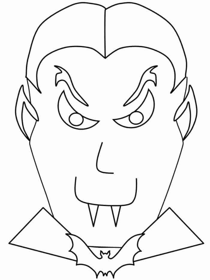 Vampire Skull Coloring Pages