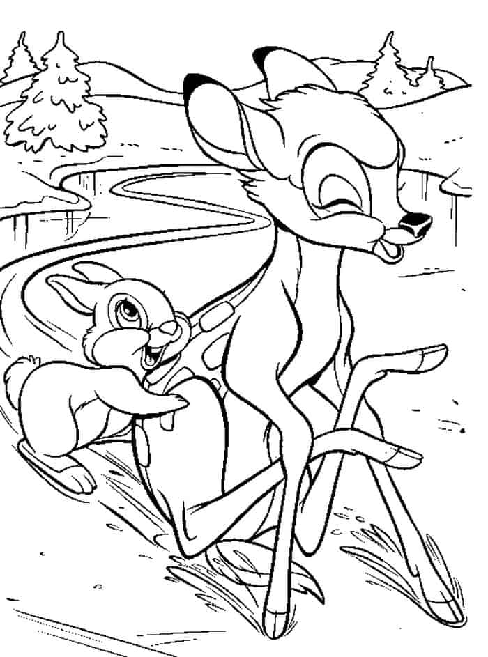 Winter Animals Coloring Pages