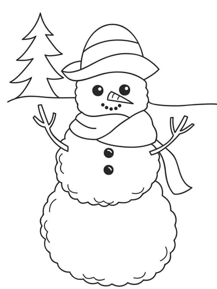Winter Coloring Pages For Preschool