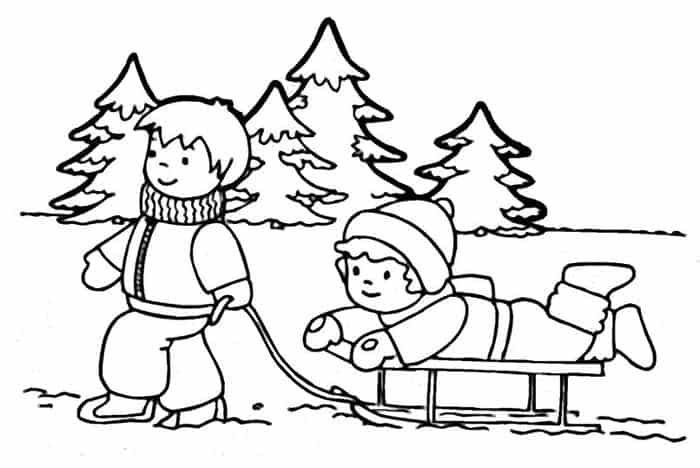 Winter Coloring Pages Pdf