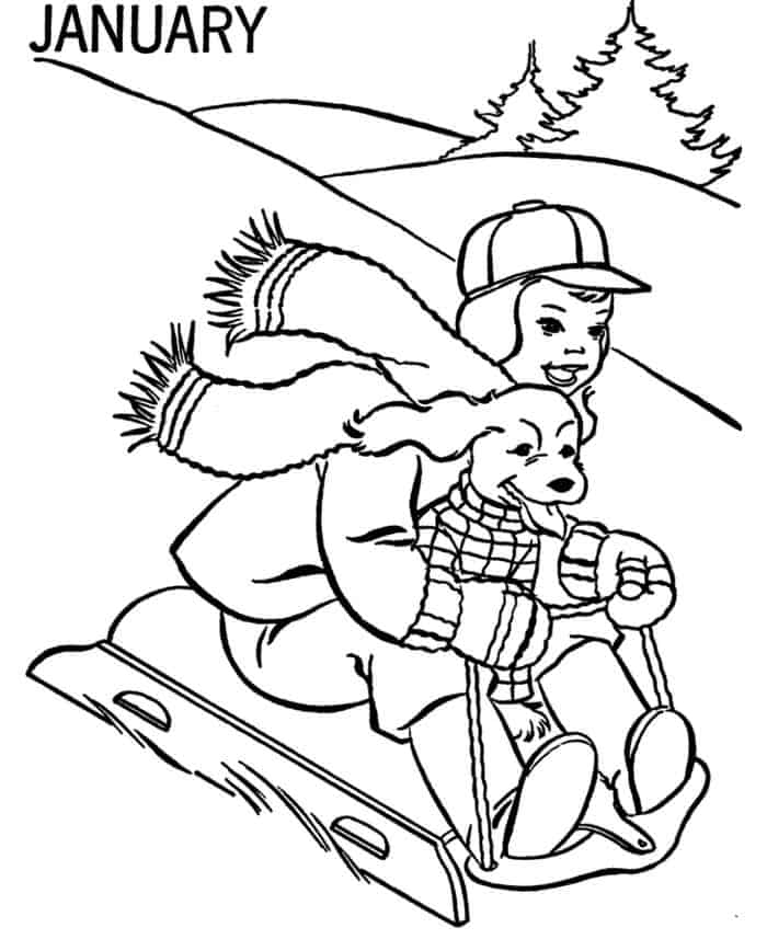 Winter Coloring Pages Printables
