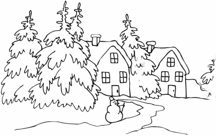 Winter Printable Coloring Pages