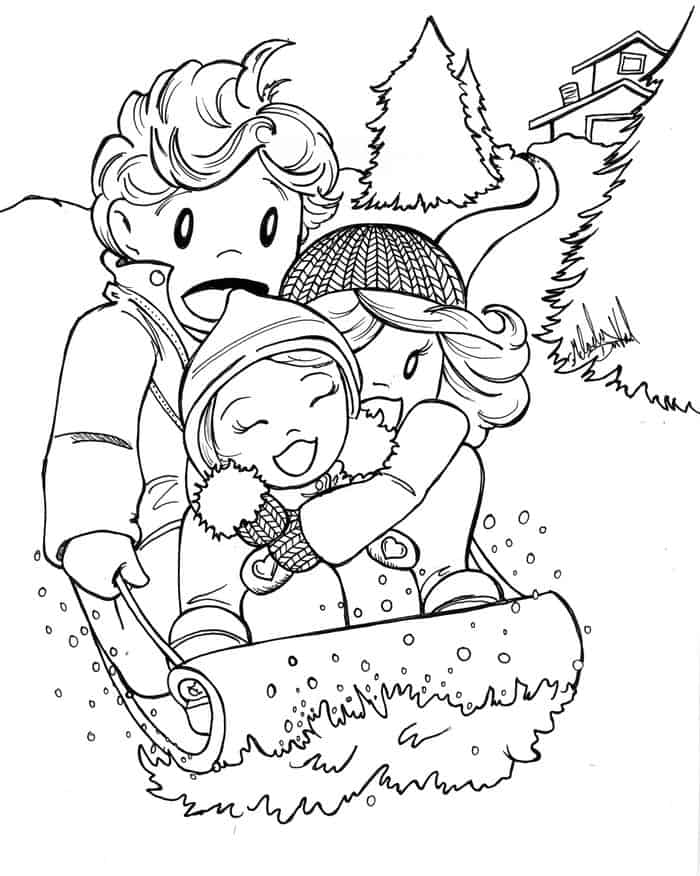 Winter Season Coloring Pages