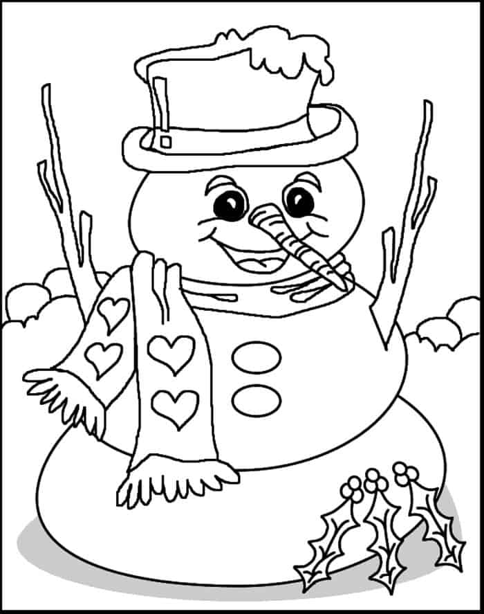 Winter Themed Coloring Pages