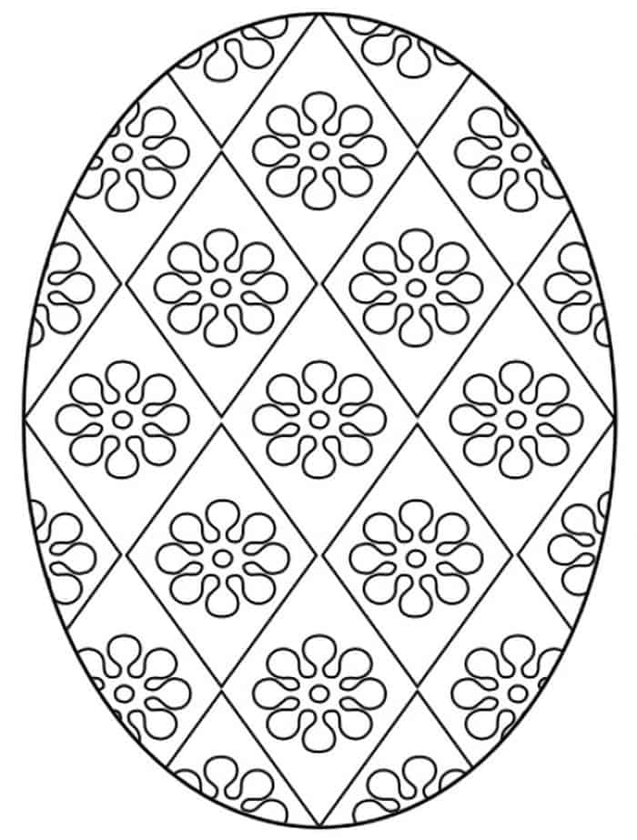 adult easter egg coloring pages