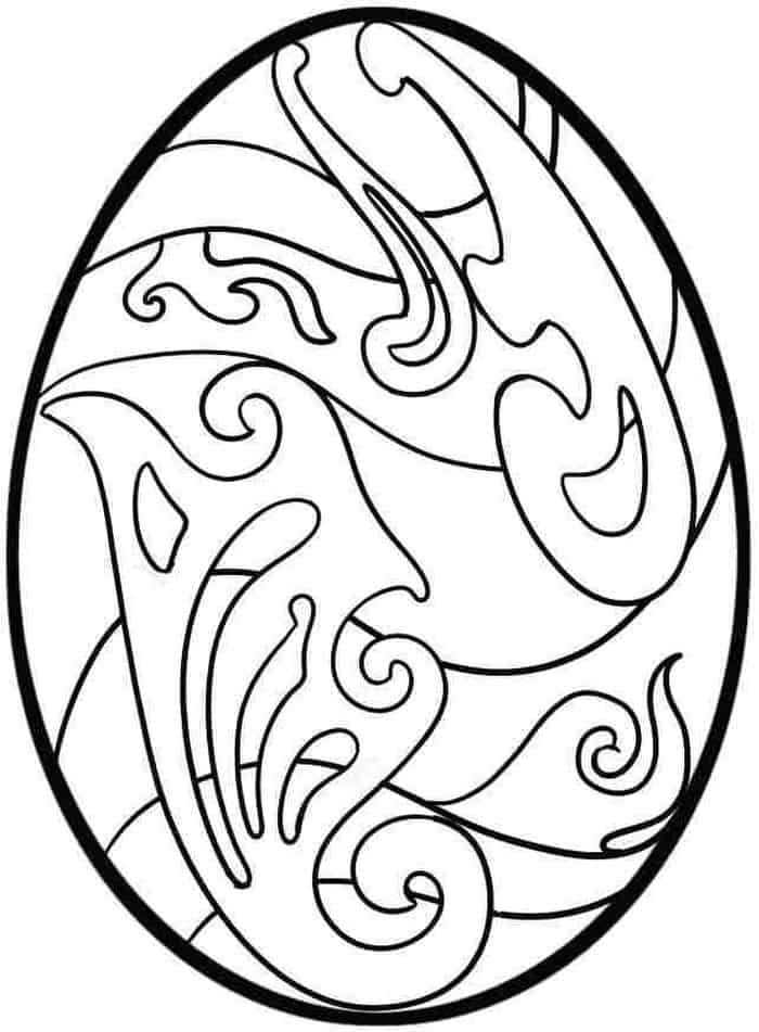 coloring pages easter egg