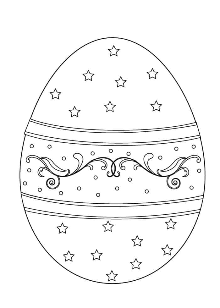 cool easter egg coloring pages
