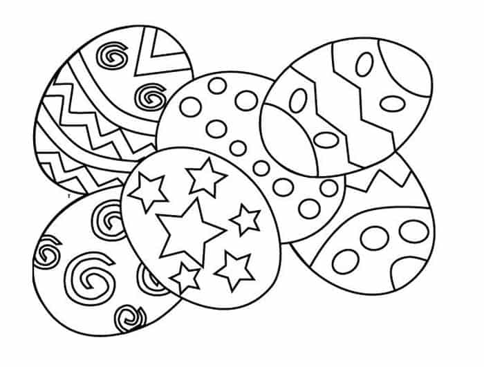 easter egg coloring pages for adults