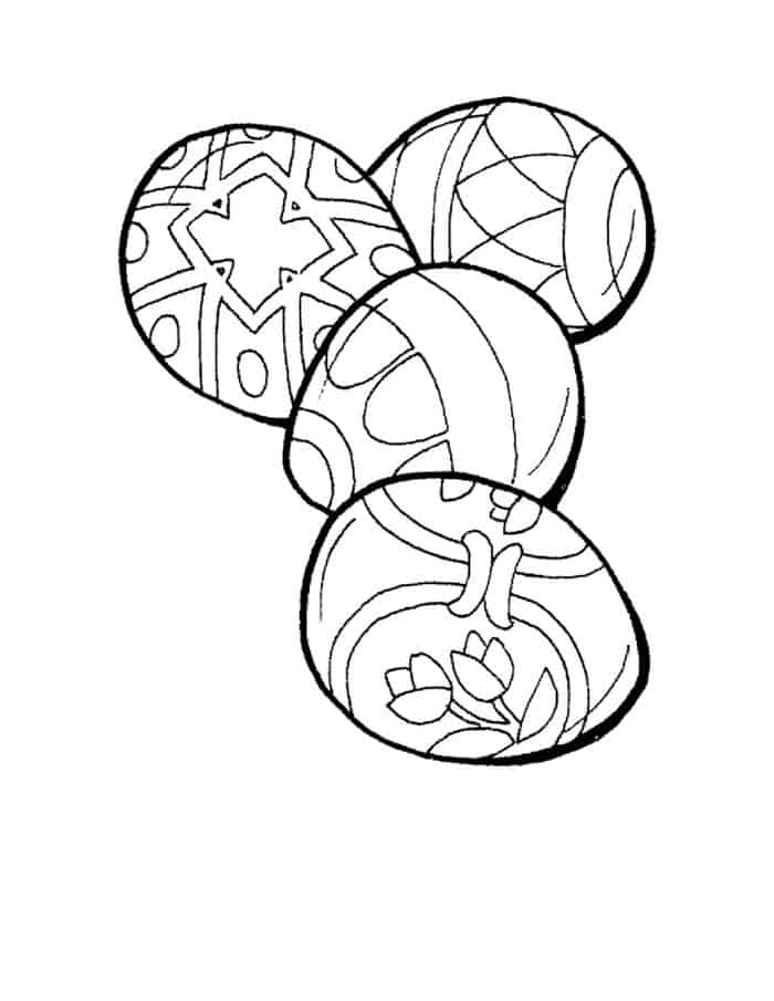 easter egg coloring pages free printable