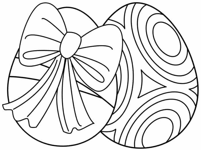 easter egg coloring pages pre k
