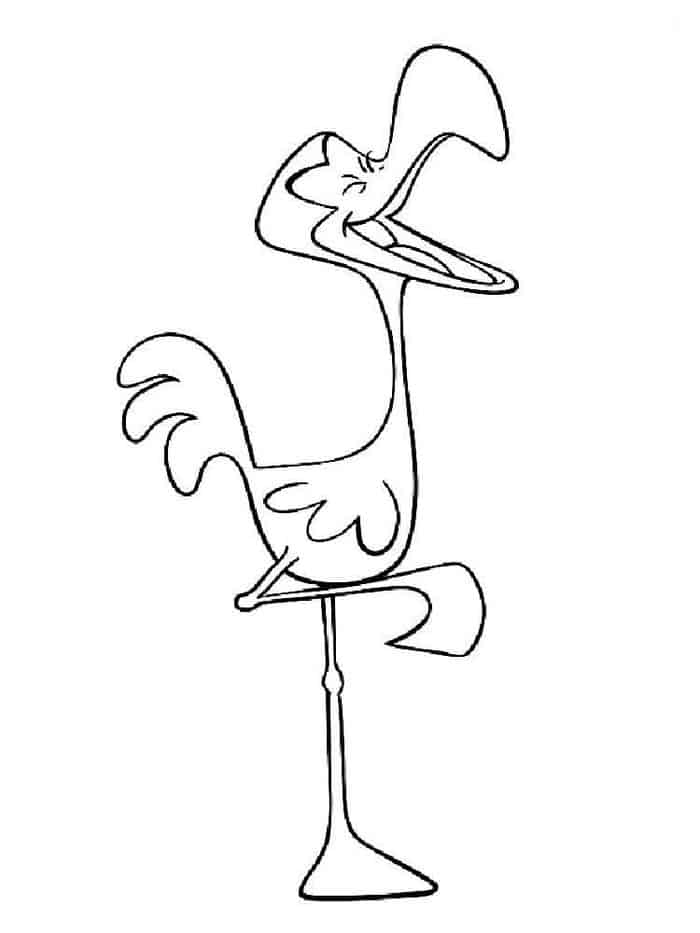 funny american flamingo coloring pages