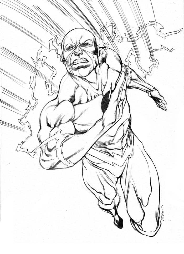 2016 The Flash Coloring Pages