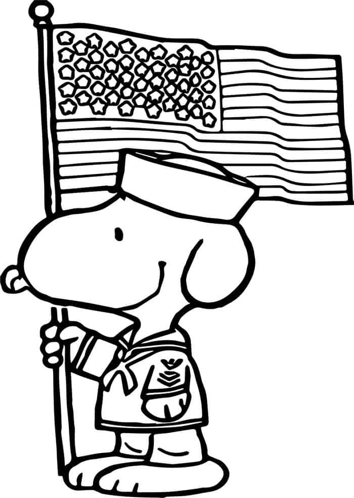 4th Of July Dog Coloring Pages